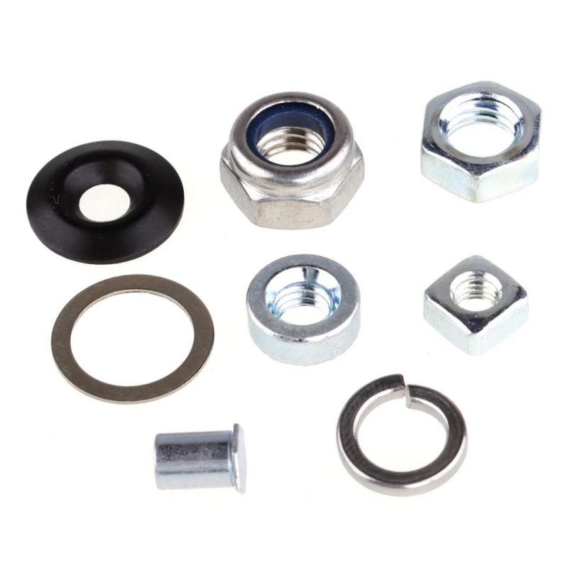 Non Standard Hexagon Blue Zinc Special Shaped Nut