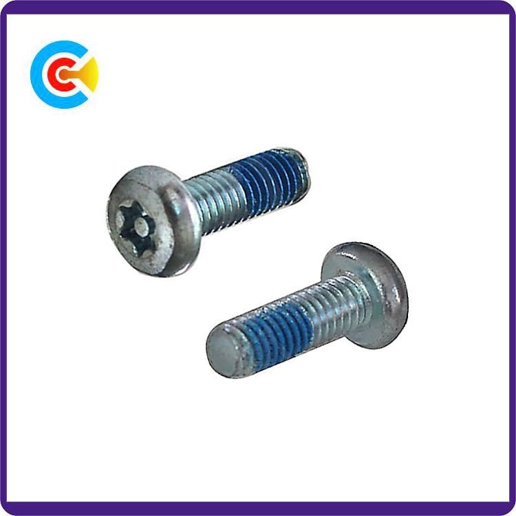 DIN/ANSI/BS/JIS Carbon Steel Pan Head Torx Screw Security Torx Screws