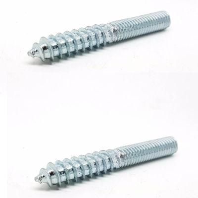 Factory Price Custom Galvanized Wood Thread Double Head Screw Positioning Screw