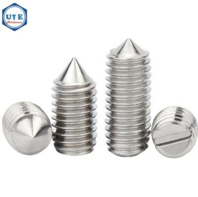 A2/A4 Slotted Headless/Grub/Set Screws with Cone Point