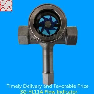 Three Way Sight Glass Flow Indicator with Rotor