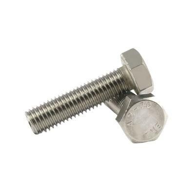 Grade 10.9 Stainless Hexagon Bolts M 6 M17 M18 M30 Ss Hexagonal Head Bolt