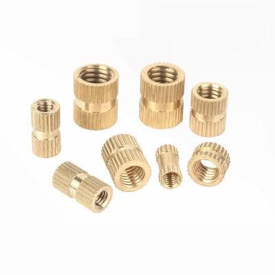 Obm/ODM/OEM Yellow Brass Knurled Heat Inset Nut for Plastic