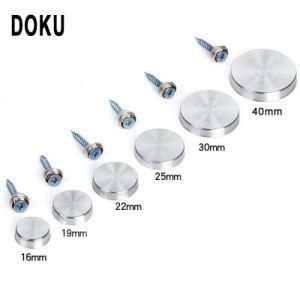 12/14/16/18/20/22/25mm Diamenter Decorative Mirror Screw Cap Nails Stainless Steel Screw Covers Mirror Clip