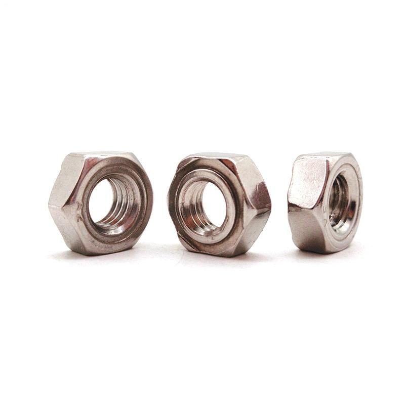 Customized Stainless Steel SS304 SS316 M18 M6 Standard DIN929 Hex Weld Nut