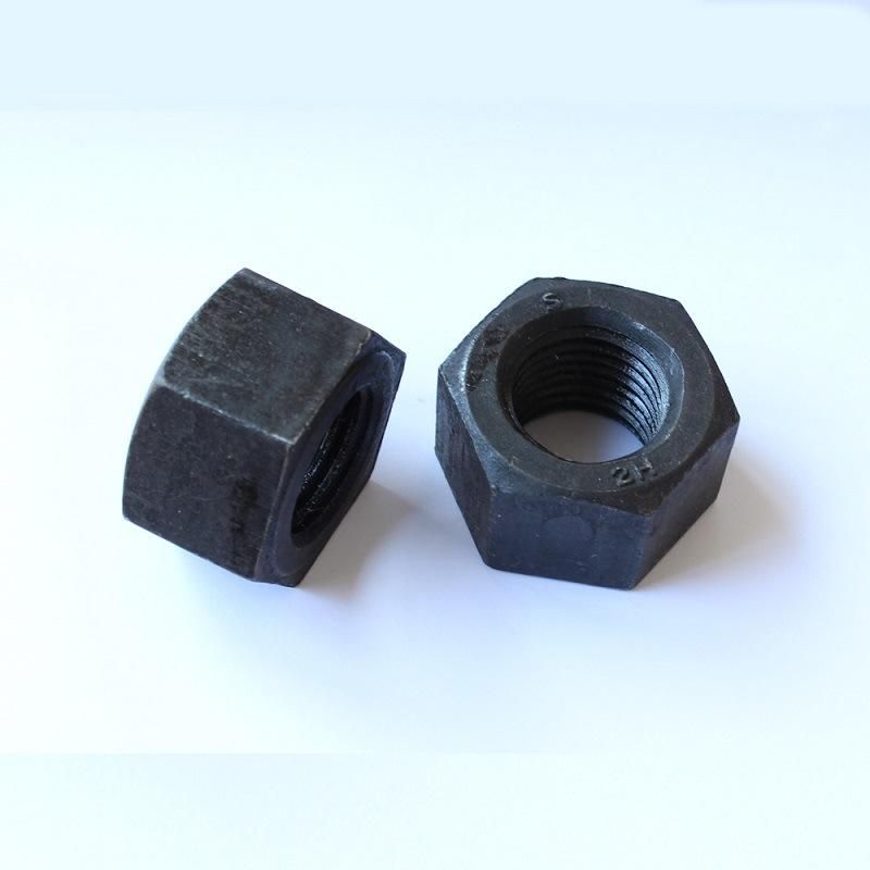 China Manufacturer Carbon Steel Black ASTM A194 2h Heavy Hex Structural Nuts