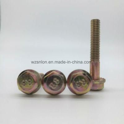 Zinc Plated Hex Flange Bolt with Serrated