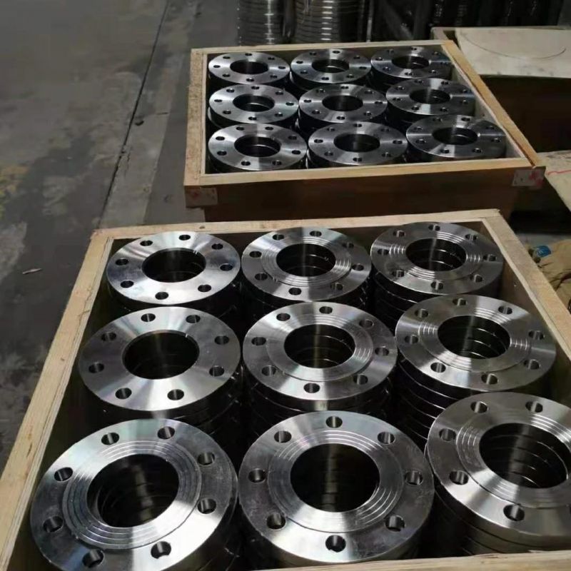 Pn160 Wp304 Amse B16.9 Stainless Pipe Flanges Shotblasting