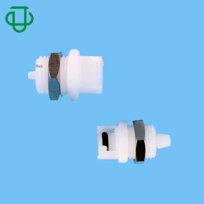 Plastic Miniature 1.6mm 3.2mm Hose Barb Non-Valved Panel Mount Quick Disconnect Hose Coupling