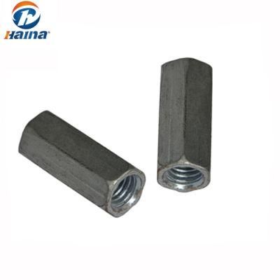 DIN6334 Zinc Plated Carbon Steel Connecting Nut/ Long Hex Nut