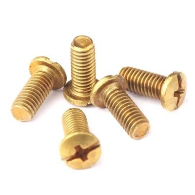 Brass Truss Head Plus and Minus Phillips Slotted Combination Screw