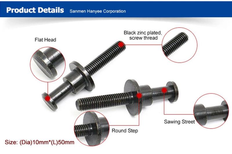 Customized Semi-Hollow Flat Head Tubular Rivet