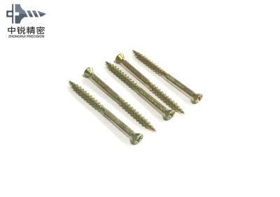 3.5X25mm Phillips Countersunk Head Bright Yellow Zinc Plated Tapping Screw