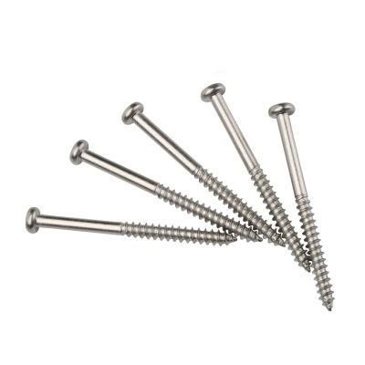 M4 Stainless Steel Cross Recessed Pan Head Self Tapping Half Thread Screw