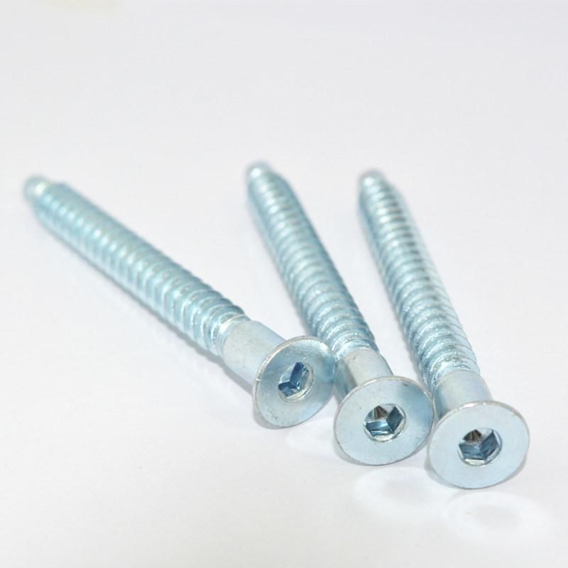 Galvanized Carbon Steel Zinc Plated Confirmat Screws