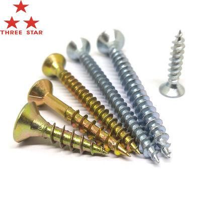 Congo Angola Zambia Market/DIN7505 Flat Head Pozi Sharp Point Zinc Chipboard Screw Taiwan