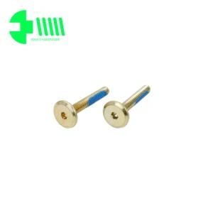 Big Flat Head Allen Key Drive Children Furniture Screw with Nylok