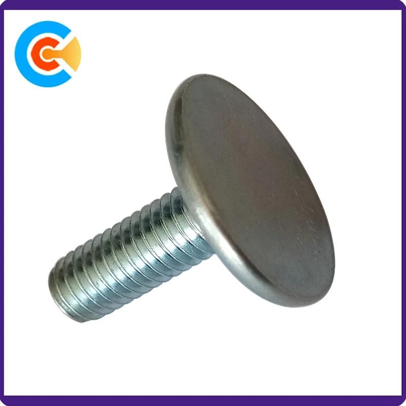 Zinc Plated Flat Round Big Large Head Thumb Screws