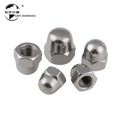 Wholesale Customized SS304 SS316 Carbon Steel M8-M24 DIN1587 Cap Nut