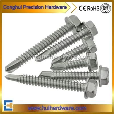 Self-Drilling Sheet Metal Screw Zinc-Plated Hex-Washer-Head