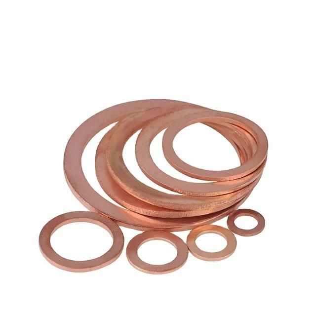 DIN125 Copper Flat Gasket Meson Brass Seal Gasket Plain Washers Brass Flat Washer