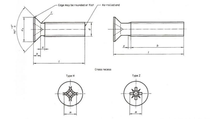 Fastener for Machine Screw with Zinc Plated