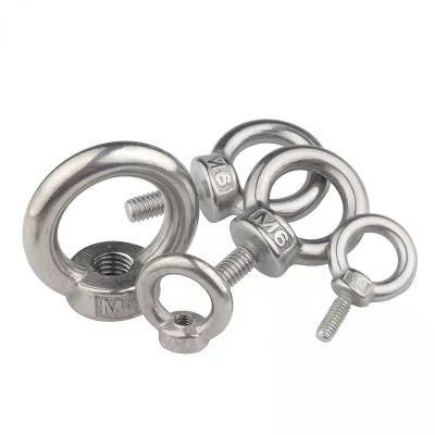 DIN582 Rigging Hardware Galvanized Zinc Plated Carbon Steel Stainless Steel AISI304 AISI316 SS304 Safety Lifting DIN582 Eye Nut