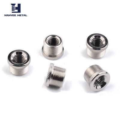 Nickel Knurled-Head Thumb Bolt and Nut