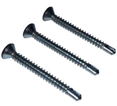 Flat Csk Head Self Drilling Screws Zinc Plated
