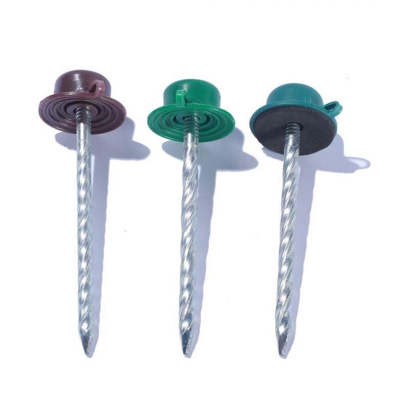 Angola Zambia Namibia Market/2020 Hot Sale 25kg Spiral Shank Roofing Nails Galvanized Umbrella Head Twist Shank China Roofing Nails