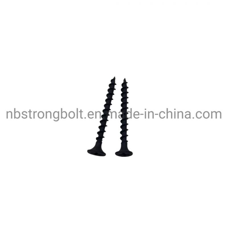 Phil Bugle HD Fine Thread Drywall Screw Black Phos #6X2"
