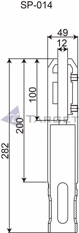 Stainless Steel 2205 Fencing Square Glass Railing Balustrade Spigot (SP-014)
