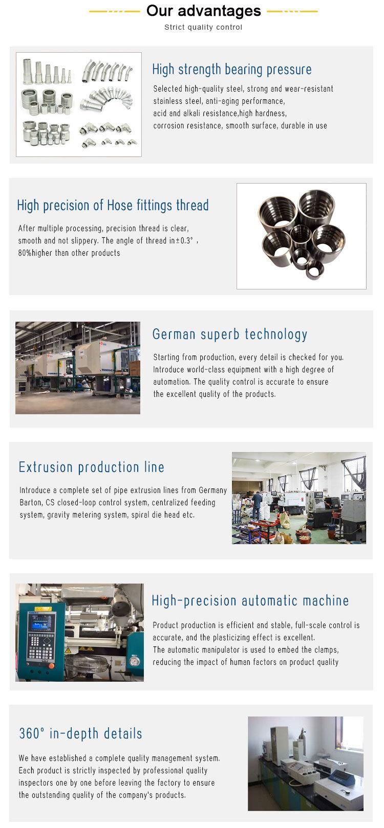 Metric Bsp Jic DIN JIS NPT Orfs SAE Female Male Low Price Chinese Factory CE ISO Hose Accessory Connector Adapter Fitting