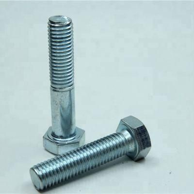 Zinc Plated/Galvanized Grade10.9 - M8 - DIN933, 931 - Hex Bolt/Hexagon Head Bolt - Carbon Steel - B7/42CrMo