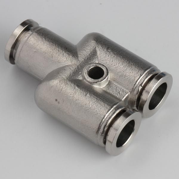 Union Y Stainless Steel SS316L Fittings with Mounting Hole