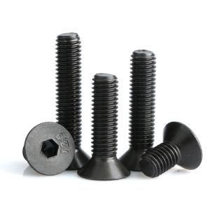 Class 12.9 Black Oxide Carbon Steel DIN 7991 Flat Head Countersunk Socket Bolt