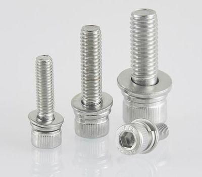 Cylindrical Head Hexagon Socket Combination Screw Flat Washer Spring Washer Screw Cup Head Knurled Machine Screw