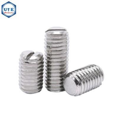 M2 M2.5 M3 M4 Slotted Set Screw with Flat Point DIN 551 ISO 4766