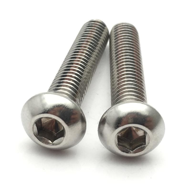 ISO7380 Button Head Socket Screw Bolt Allen Head Screw Bolt Stainless Steel 304 316