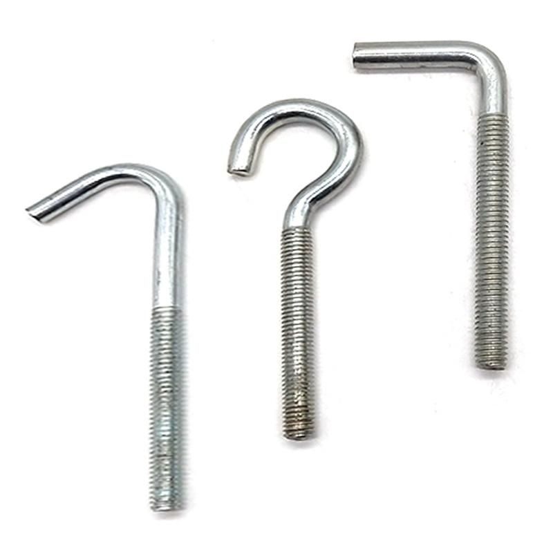 Carbon Steel 4.8grade/8.8grade Zinc Plated/ Galvanized Bend Bolt/ Foundation Bolt J Bolt L Bolt U Bolt