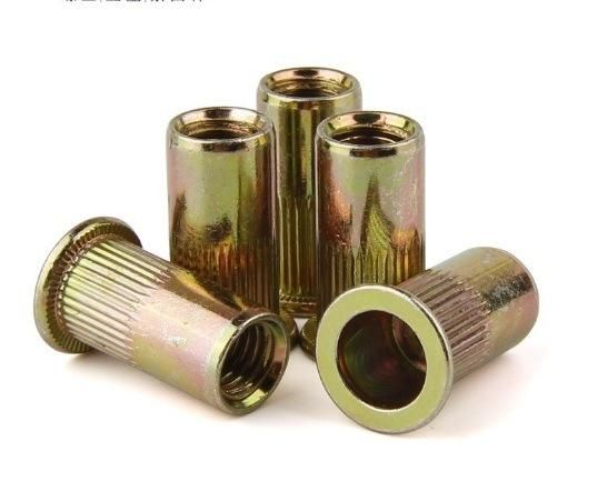 Countersunk Head Rivet Nuts, Flat Head Knurled Insert Nuts