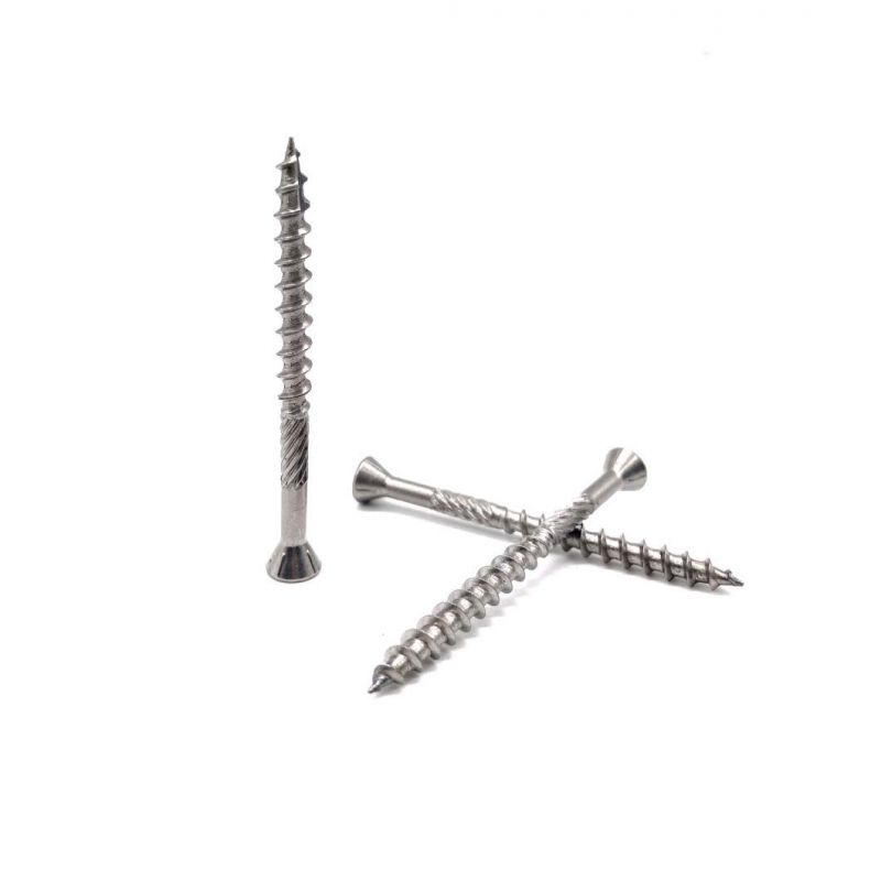 Hith Quality Stainless Steel 304 316 Csk Countersunk Flat Head Self Tapping Decking Screw