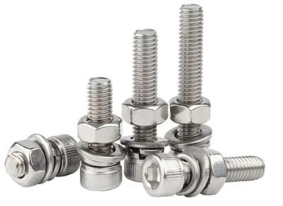 M6-M8 Stainless Steel Hexagon Socket Screw Nut Set Screw Matching Combination Bolt