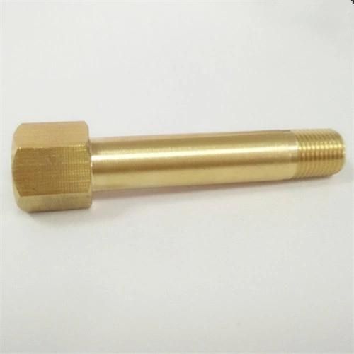 Male to Female NPT Brass Long Hex Hose Connection Nipple
