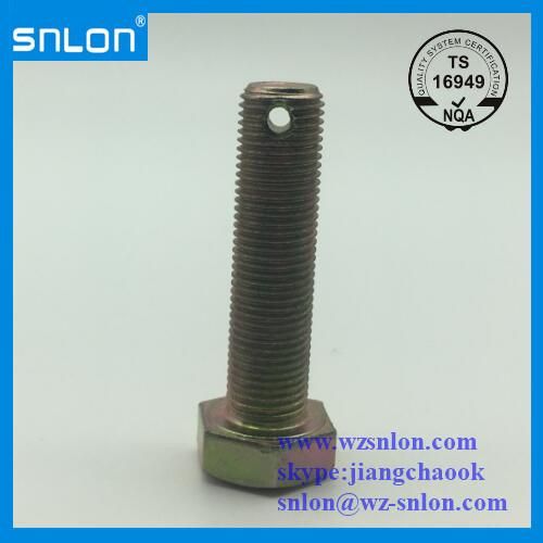 DIN933 Hex Bolt Screw with Hole Full Thread