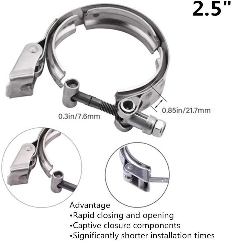 Standard 2.5" Quick Release V Band Exhaust Clamp