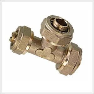 Compression Tee Pipe Fitting for Copper Brass Tube