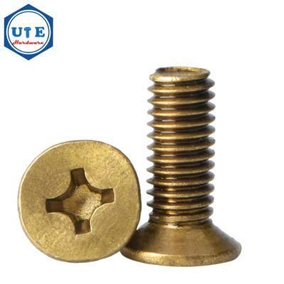 High Quality Brass Phillips Flat Head Machine Screw DIN965