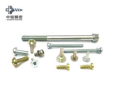 Yellow White and Black Zinc Plated Phillip Pan Head Screw and All Kinds of Machine Screws