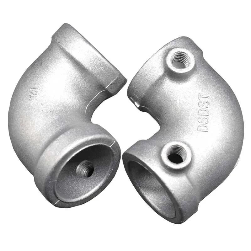 Aluminum Pipe Fittings and Key Clamps Fittings 2 Way 90 Degree Elbow for Furniture